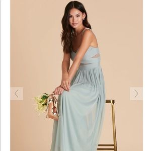 Birdy Grey Elyse bridesmaid dress. Color Sage